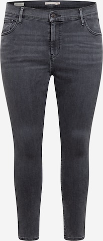 Jeans '720™ High Rise Super Skinny' de la Levi's® Plus pe gri: față