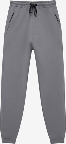 Pull&Bear Tapered Bukser i grå: forside