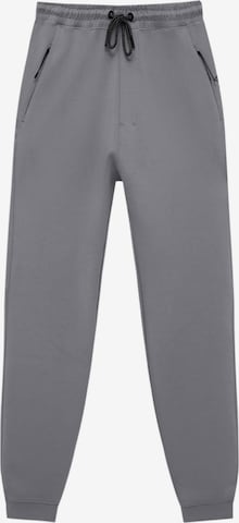 Pull&Bear Tapered Pants in Grey: front