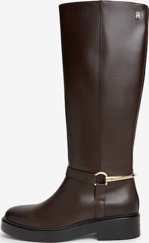 Bottes TOMMY HILFIGER en marron : devant