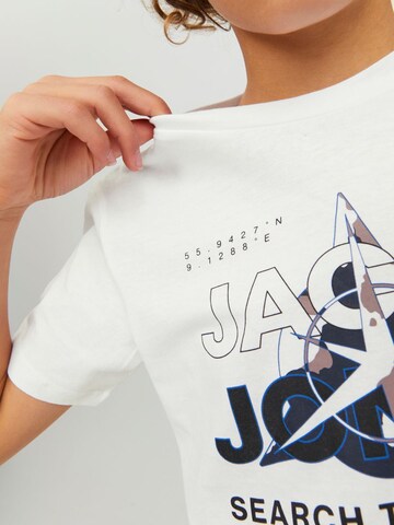 balts Jack & Jones Junior T-Krekls