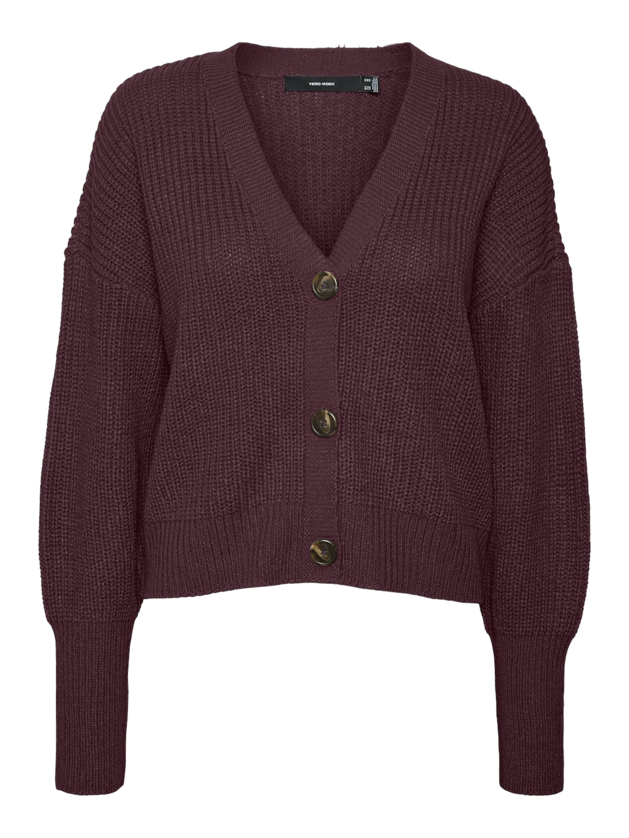 VERO MODA Knit cardigan 'VMLea' in Purple: front