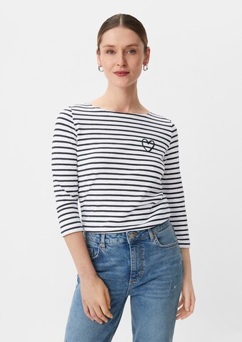 comma casual identity Shirt in Weiß: Vorderseite