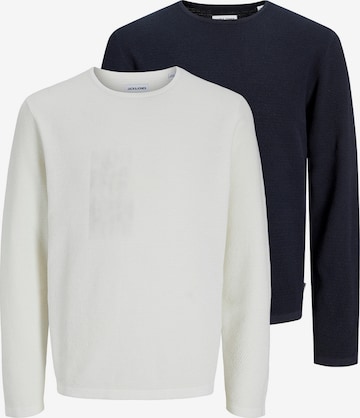 JACK & JONES Sweater 'George' in Blue: front
