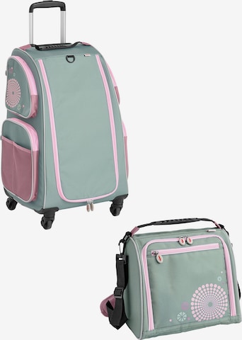 HABA Set ' Schranktrolley 4 Rollen und Trolleytasche ' in Green: front