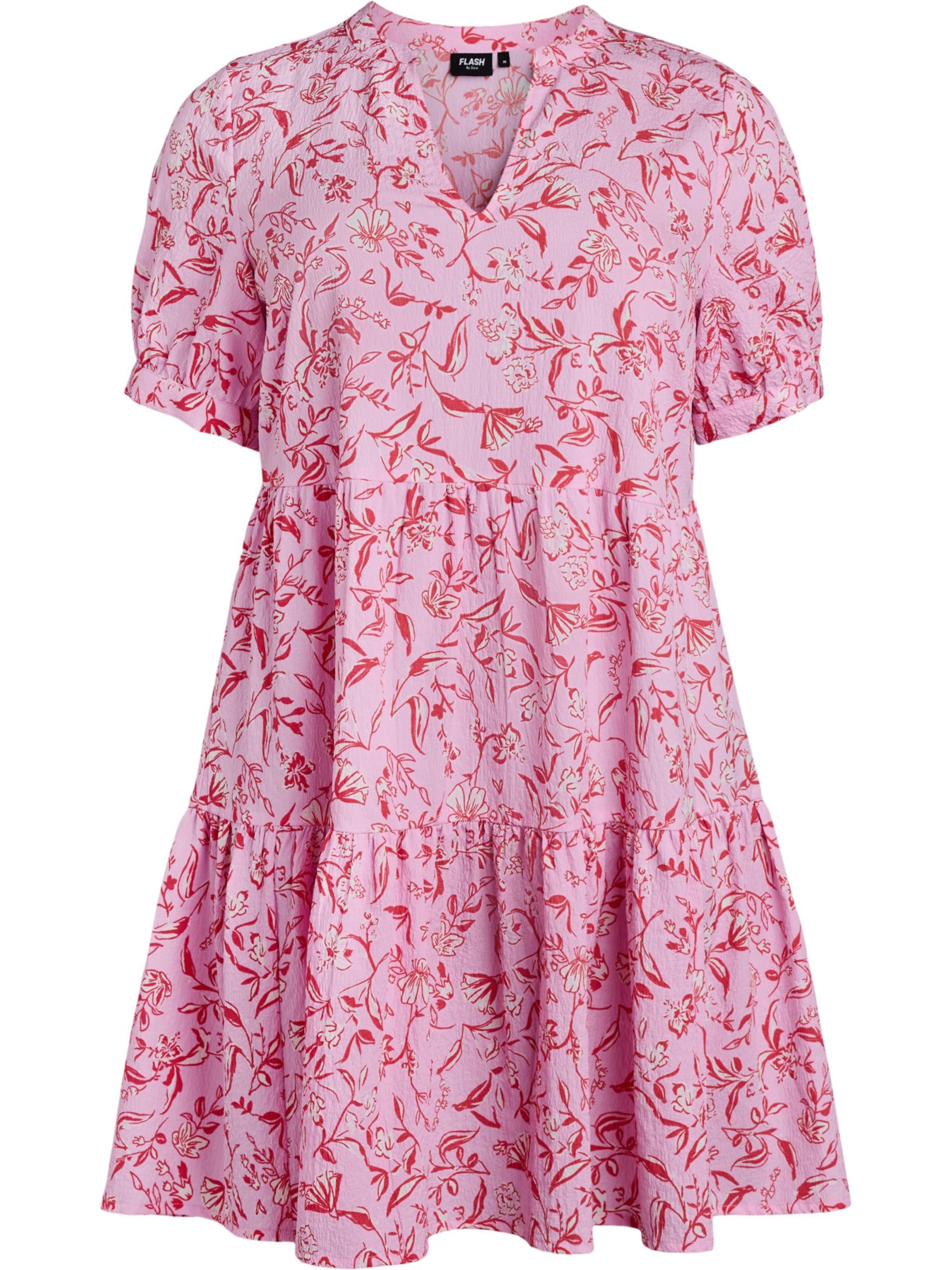 Flash by Zizzi Sukienka 'Fltracy' w kolorze różowy: przód