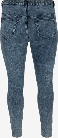 Zizzi Slimfit Jeans 'Bea' in Blauw