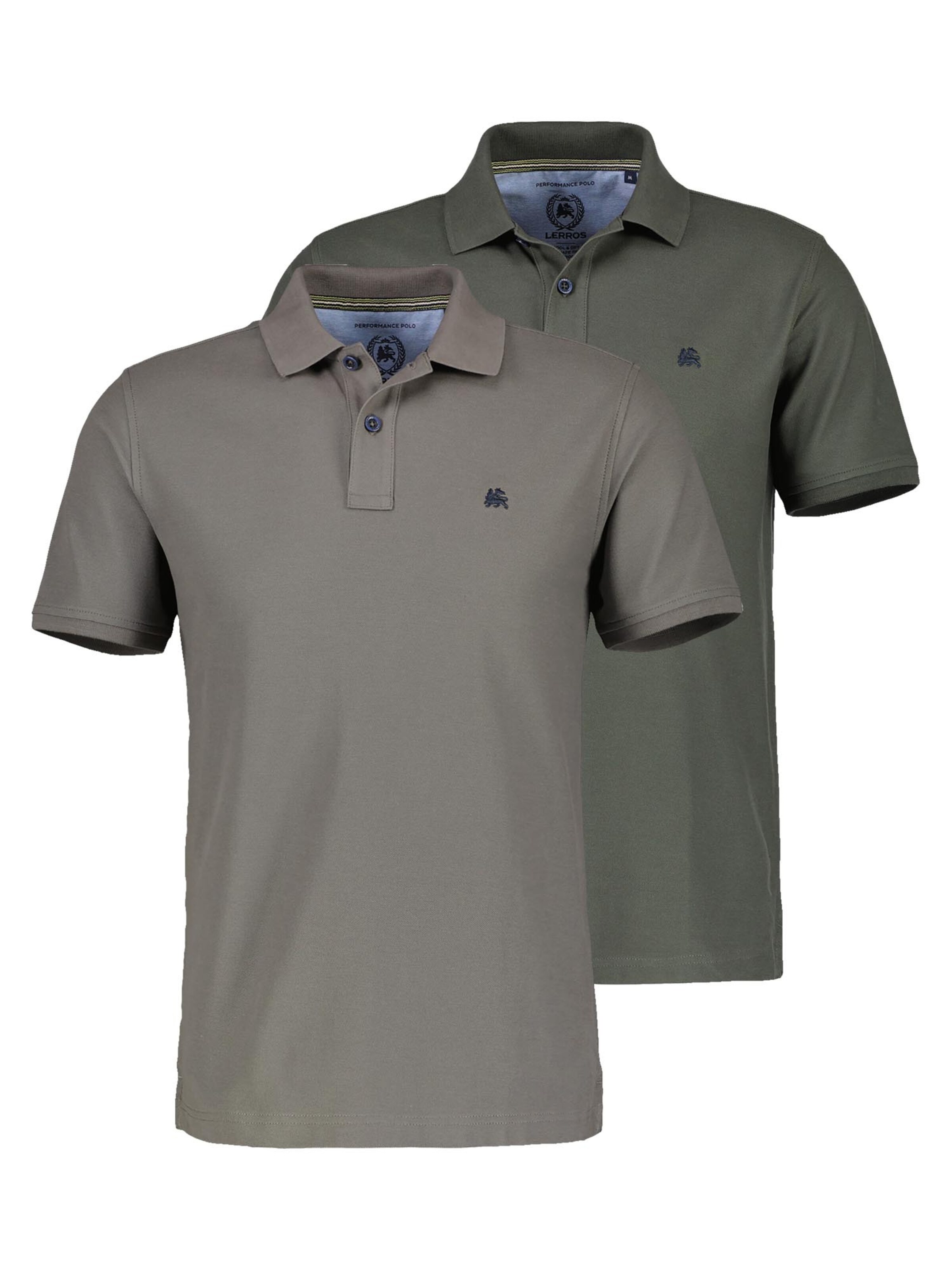 LERROS Shirt 'Basic'‌ in Grün: Vorderseite