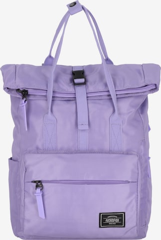 American Tourister Backpack in Purple: front