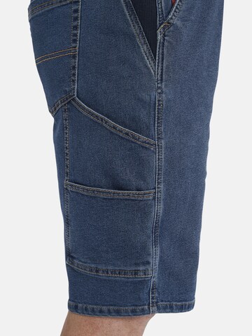 Jan Vanderstorm Loosefit Tuinbroek jeans ' Focko ' in Blauw