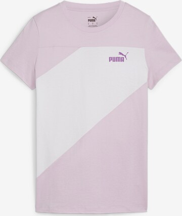 T-shirt fonctionnel 'POWER' PUMA en violet : devant