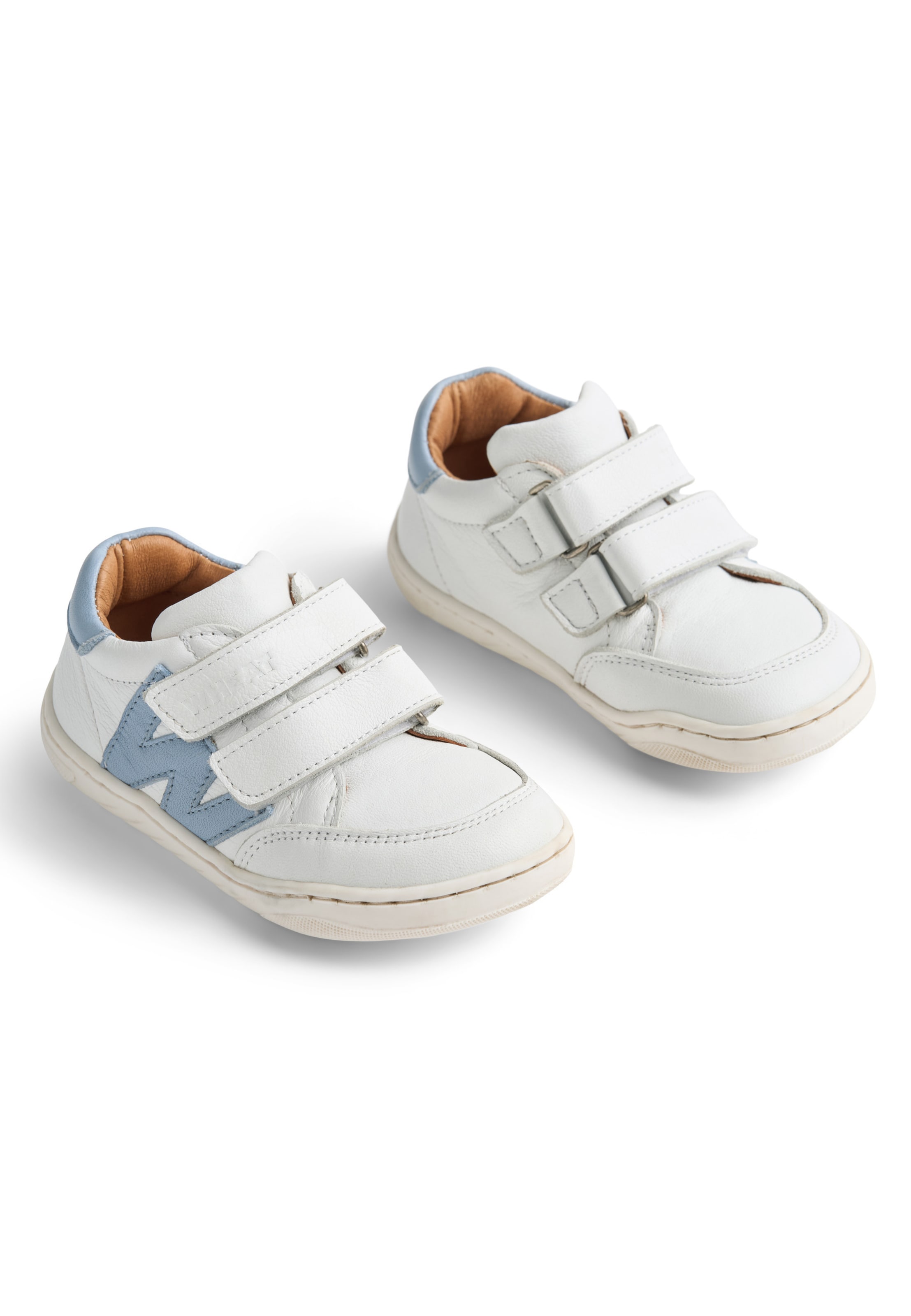 Baskets 'Barres' WHEAT en blanc