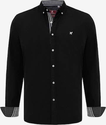 WilliotRegular Fit Košulja - crna boja: prednji dio