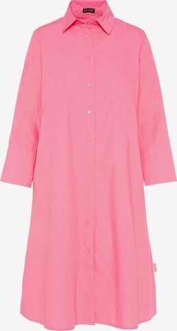 SENSES.THE LABEL Shirt Dress in Pink: front