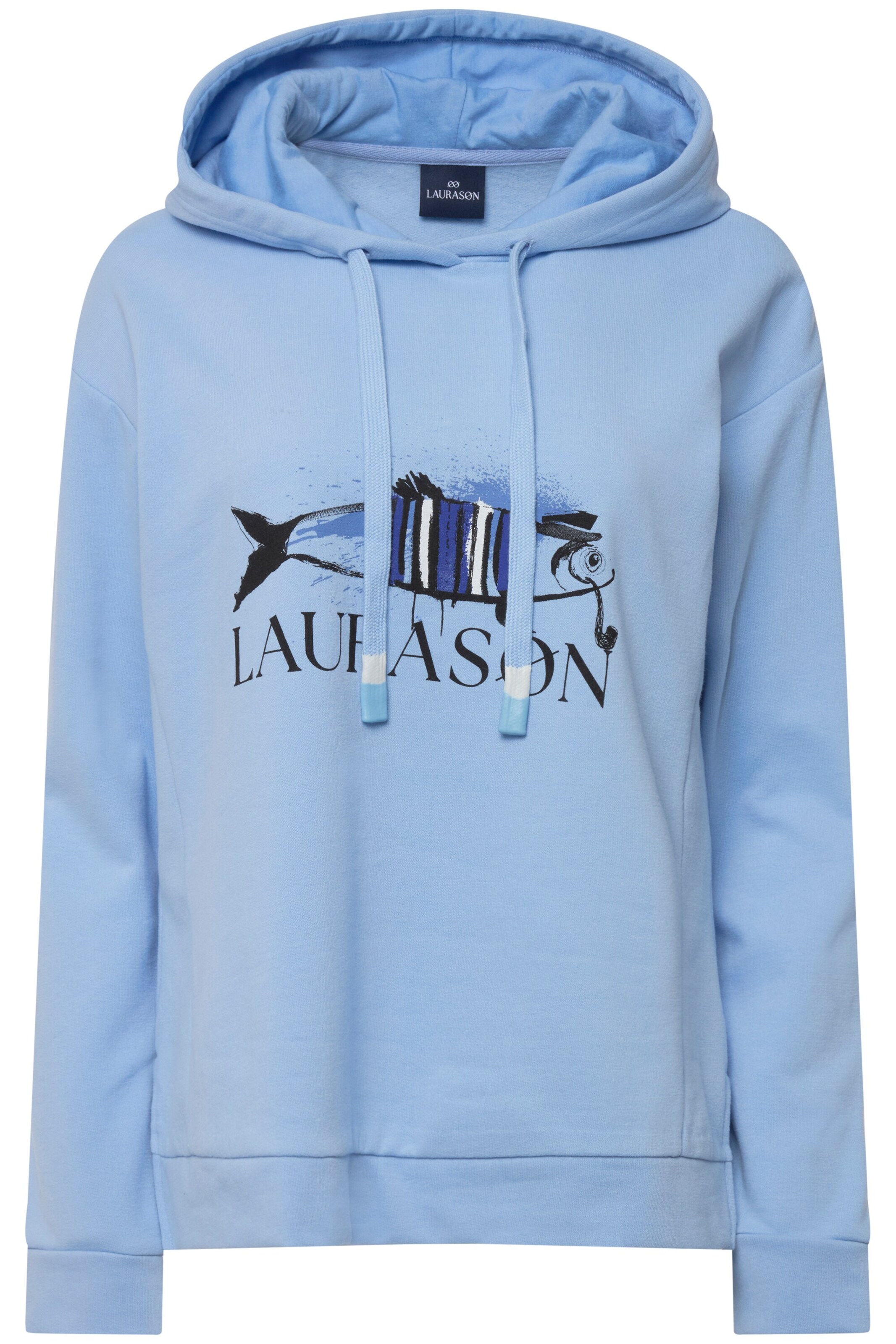 LAURASØN Sweatshirt in Blau: Vorderseite