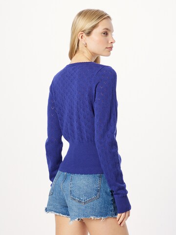 King Louie Knit cardigan 'Heart' in Blue