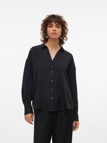 VERO MODA Блузка 'MELANEY' в Черный: спереди