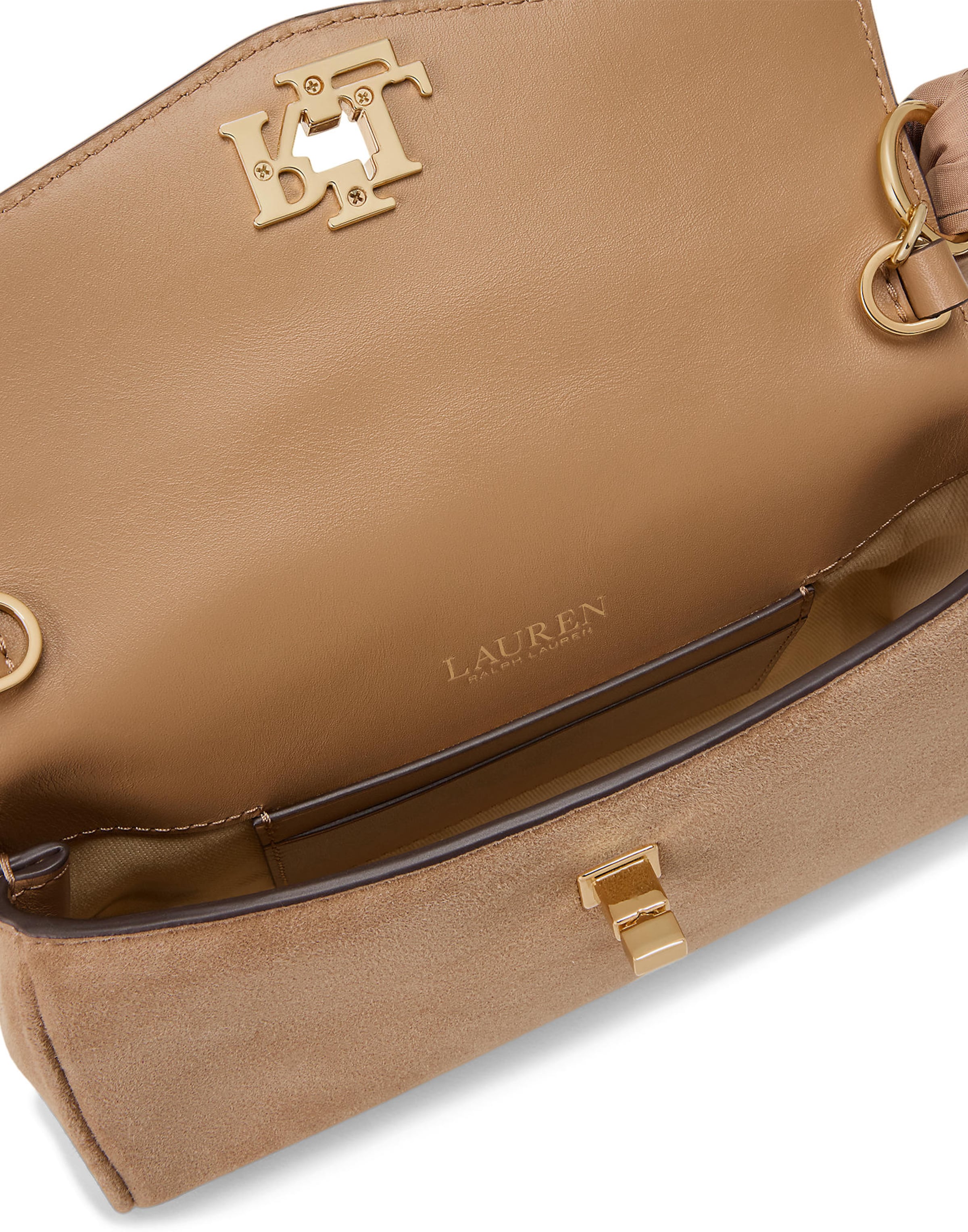 Borsa a tracolla di Lauren Ralph Lauren in beige