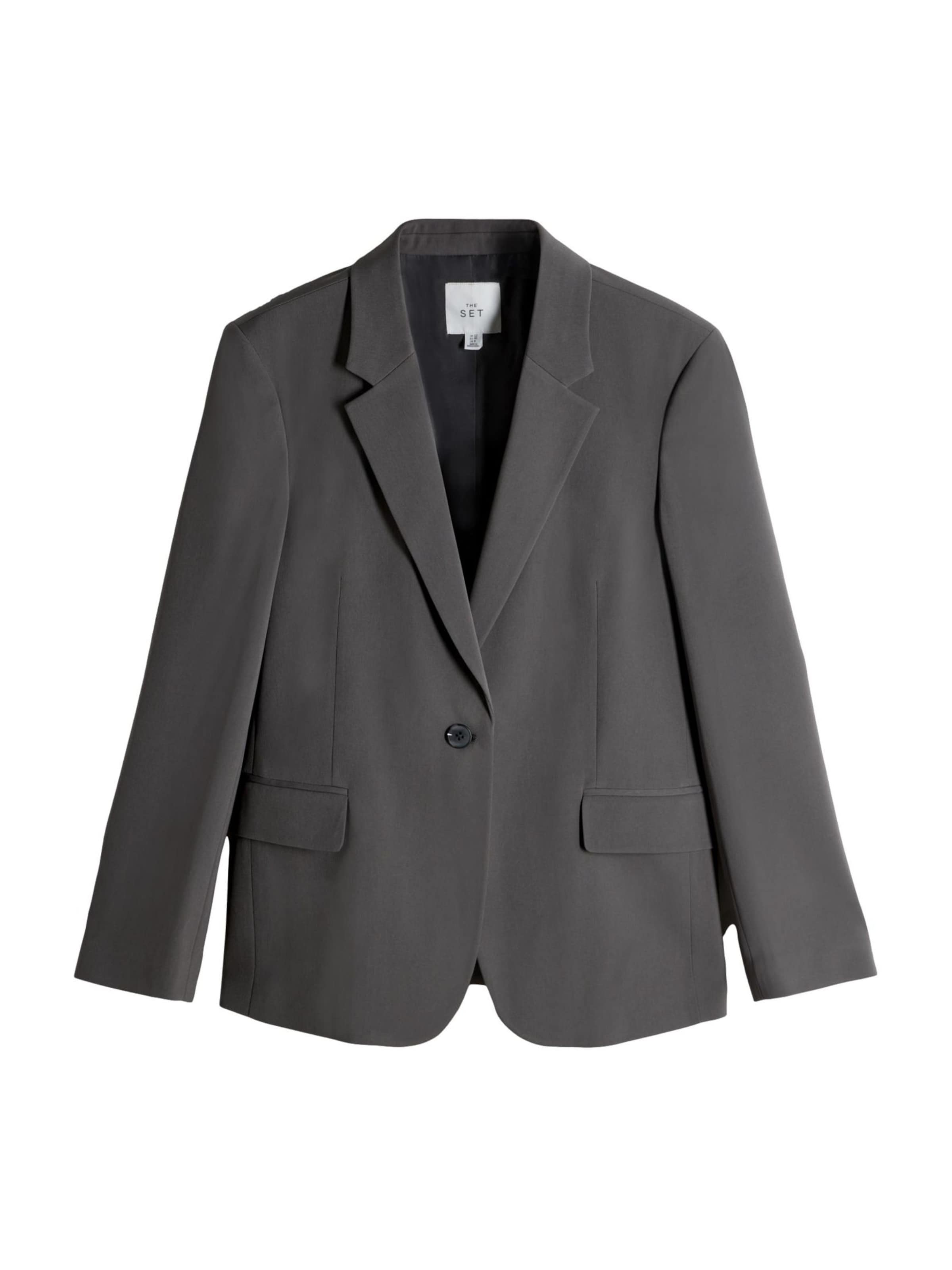 pelēks The Set Žakete: no priekšpuses