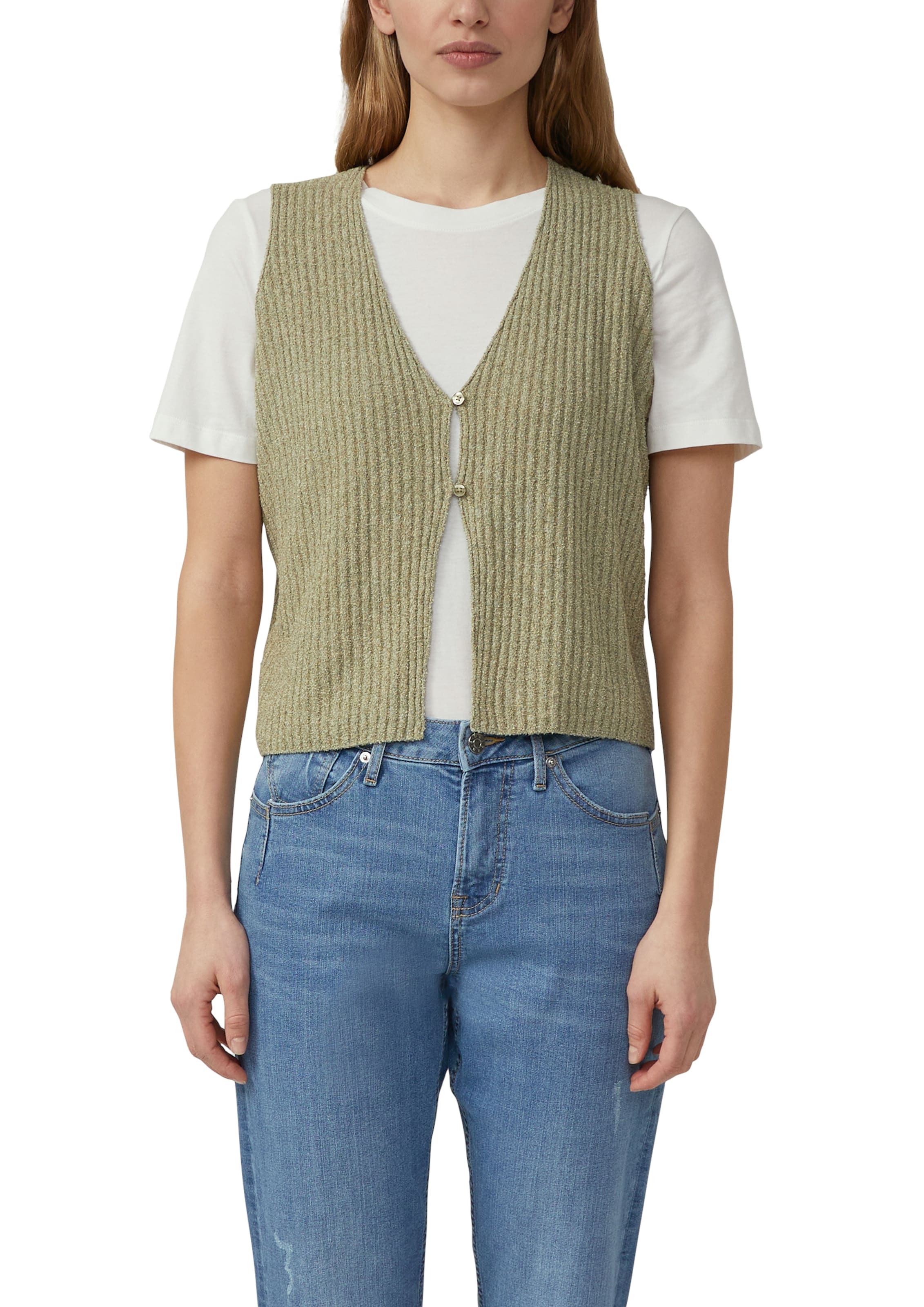 s.Oliver Strickweste in Grün