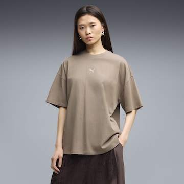 PUMA T-Shirt 'Essentials' in Beige: Vorderseite