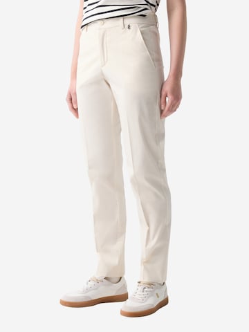 BOGNER Regular Bügelfaltenhose 'Abbie' in Weiß