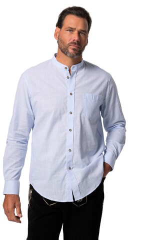 JP1880 Slim fit Overhemd in Blauw: voorkant