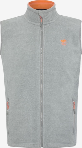 Polo Sylt Vest in Grey: front
