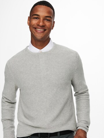Only & Sons Pullover 'Jonas' in Grau