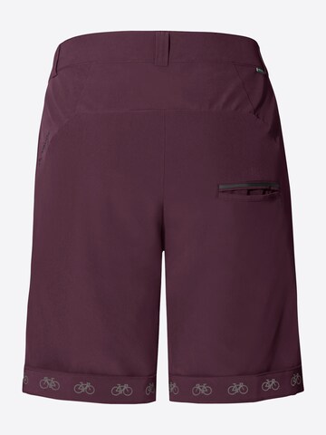 VAUDE Slim fit Sports trousers in Red