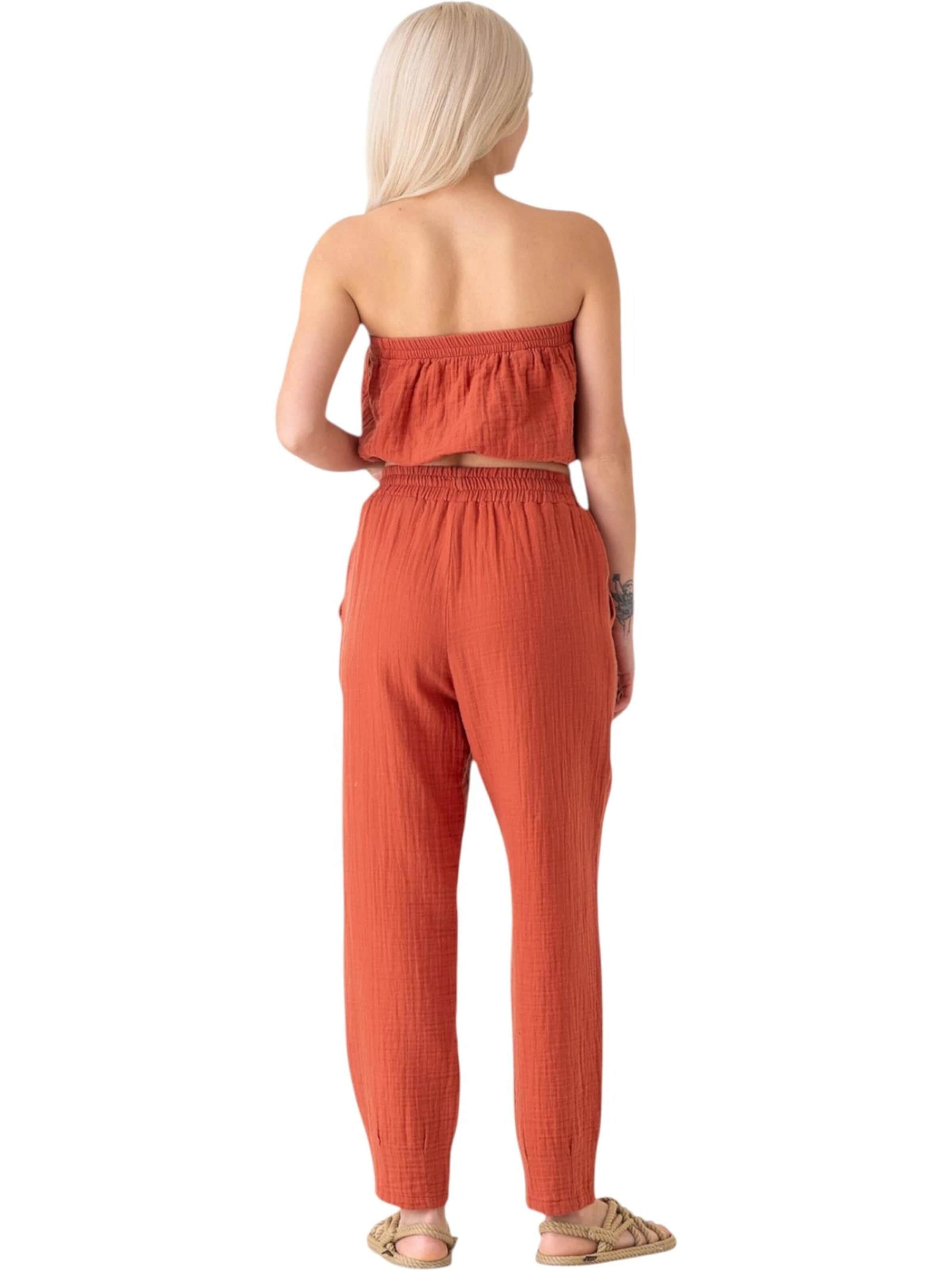 WENOR Tapered Broek 'TANORA' in Rood