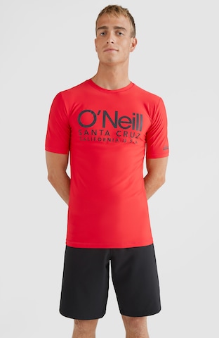 O'NEILL Funkcionalna majica 'Cali' | rdeča barva: sprednja stran