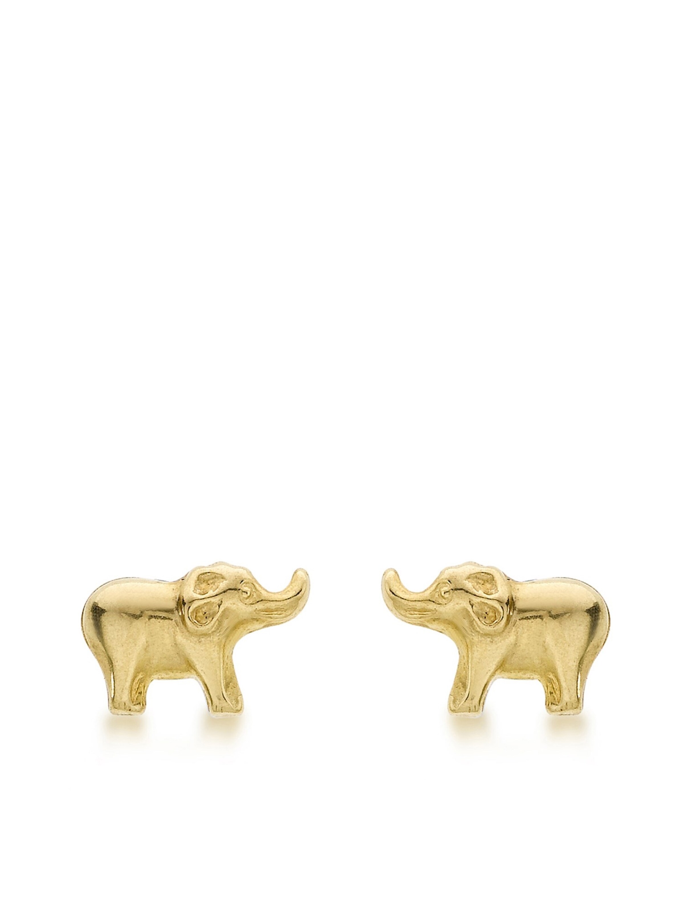 Lucardi Earrings 'Klassisch' in Gold: front