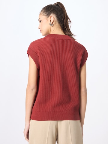 BOSS Black Пуловер 'Felgica' в червено