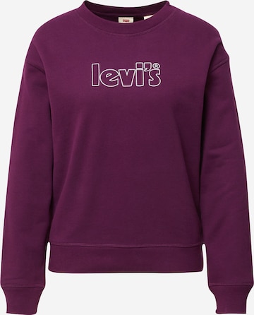 LEVI'S ® Sweatshirt 'Graphic Standard Crew' in Lila: voorkant
