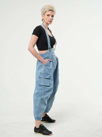 Metamorphoza Loosefit Tuinbroek jeans in Blauw
