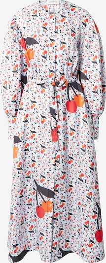 Sonia Rykiel Robe-chemise en azur / orange / rouge / noir, Vue avec produit