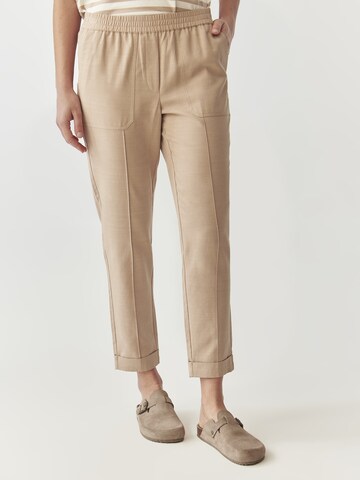 TATUUM Regular Hose 'Sumiko' in Beige: Vorderseite