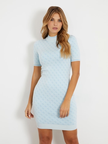 GUESS Knitted dress 'Lise' in Blue: front