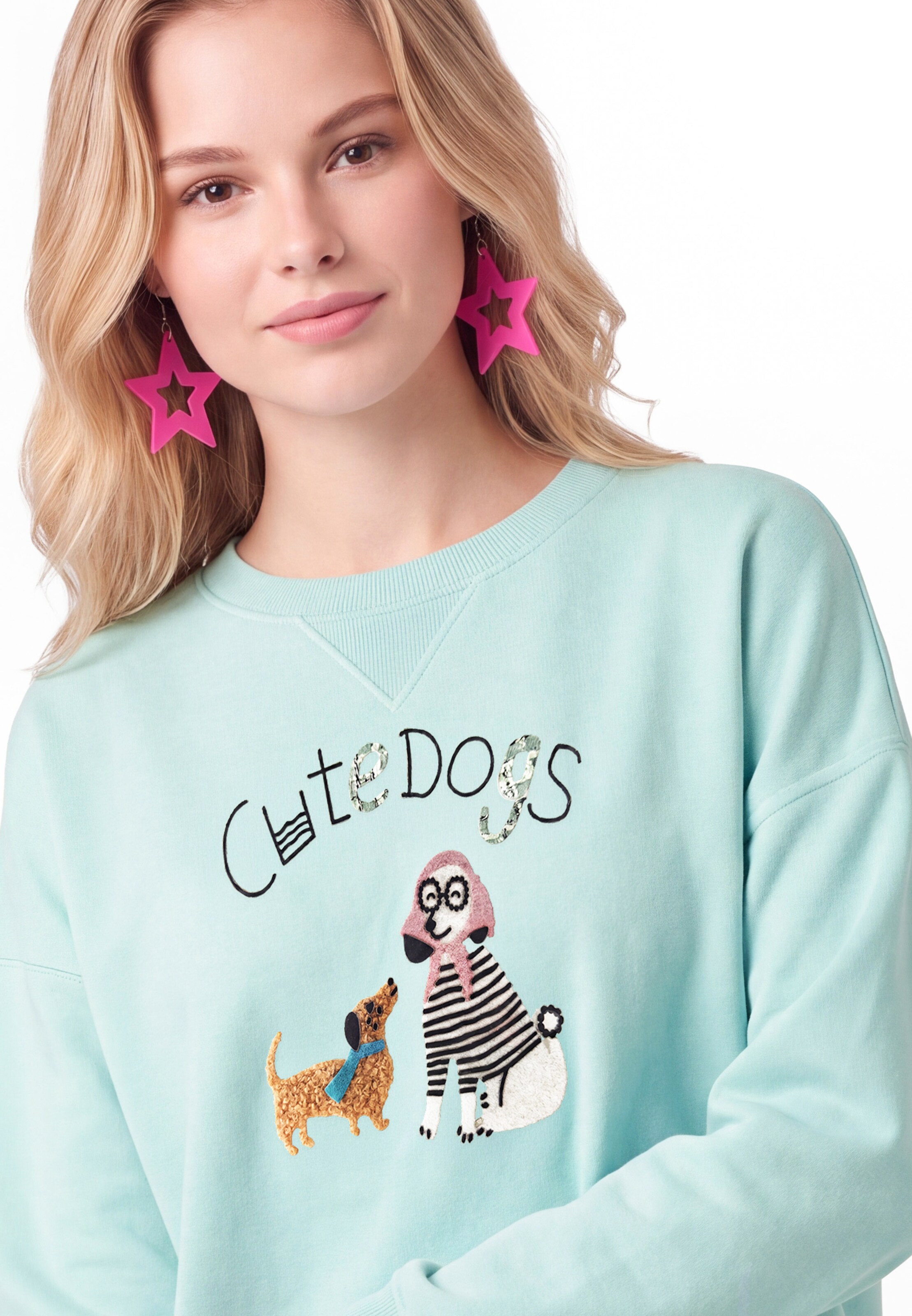 MYMO Sweatshirt in Blauw