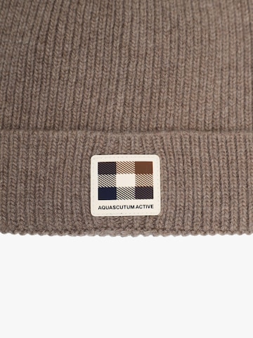 Bonnet Aquascutum en marron