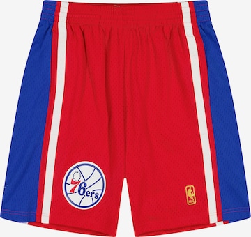 Mitchell & Ness Regular Urheiluhousut 'NBA Philadelphia 76ers' värissä punainen: etupuoli