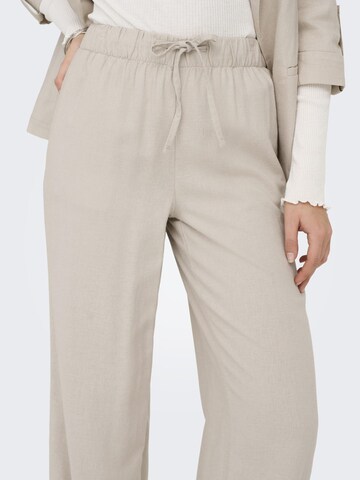 ONLY Wide leg Broek 'ONLCago' in Beige