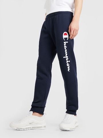 Effilé Pantalon Champion Authentic Athletic Apparel en noir : devant