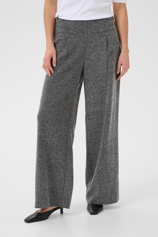 Wide Leg Pantalon 'KAAlba' Kaffe en noir : devant