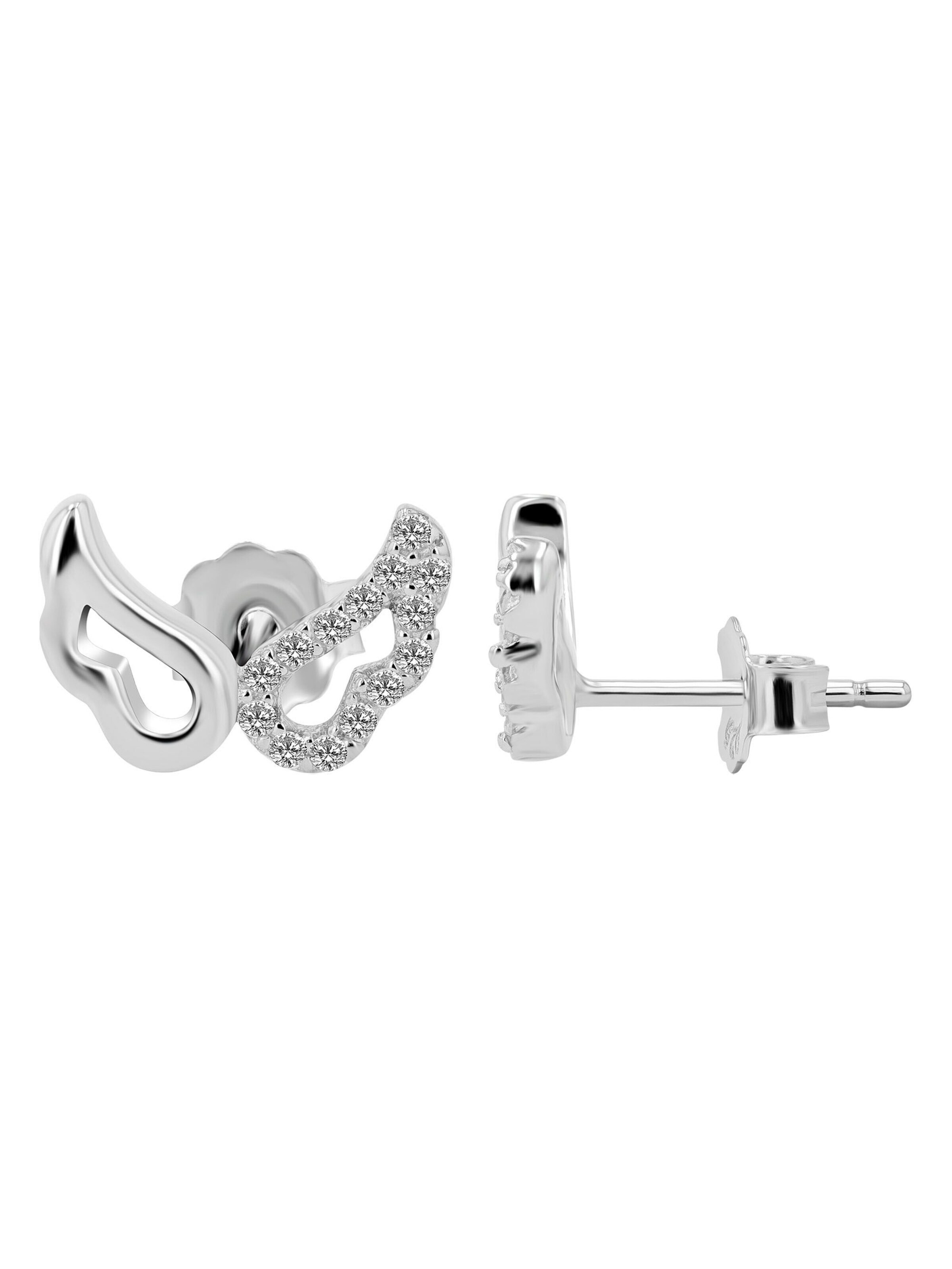 Akzent Jewelry Set '"Leocadia" aus 925 Sterlingsilber, rhodiniert, langlebig' in Silver