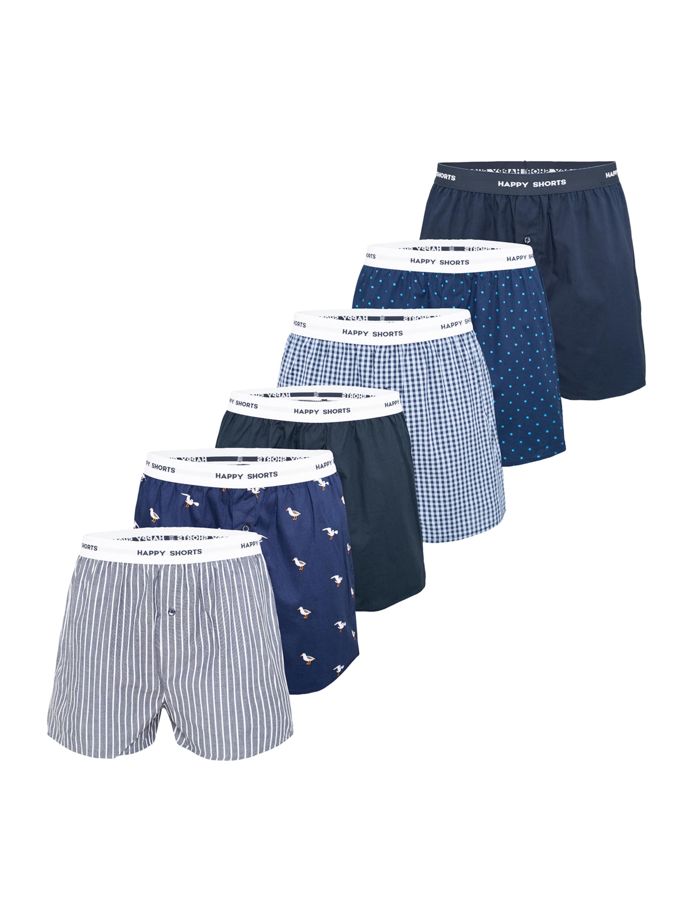 Happy Shorts - Calzoncillo boxer en azul: frente