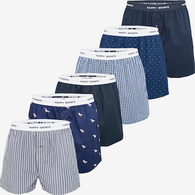 Happy Shorts Boxer shorts in Night blue / Light blue / Dark blue / White, Item view