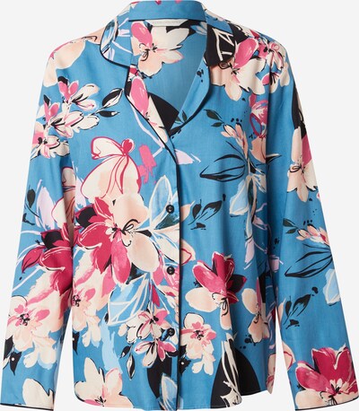 Cyberjammies Schlafshirt 'Hannah' in blau / pink / rosa / schwarz / weiß, Produktansicht