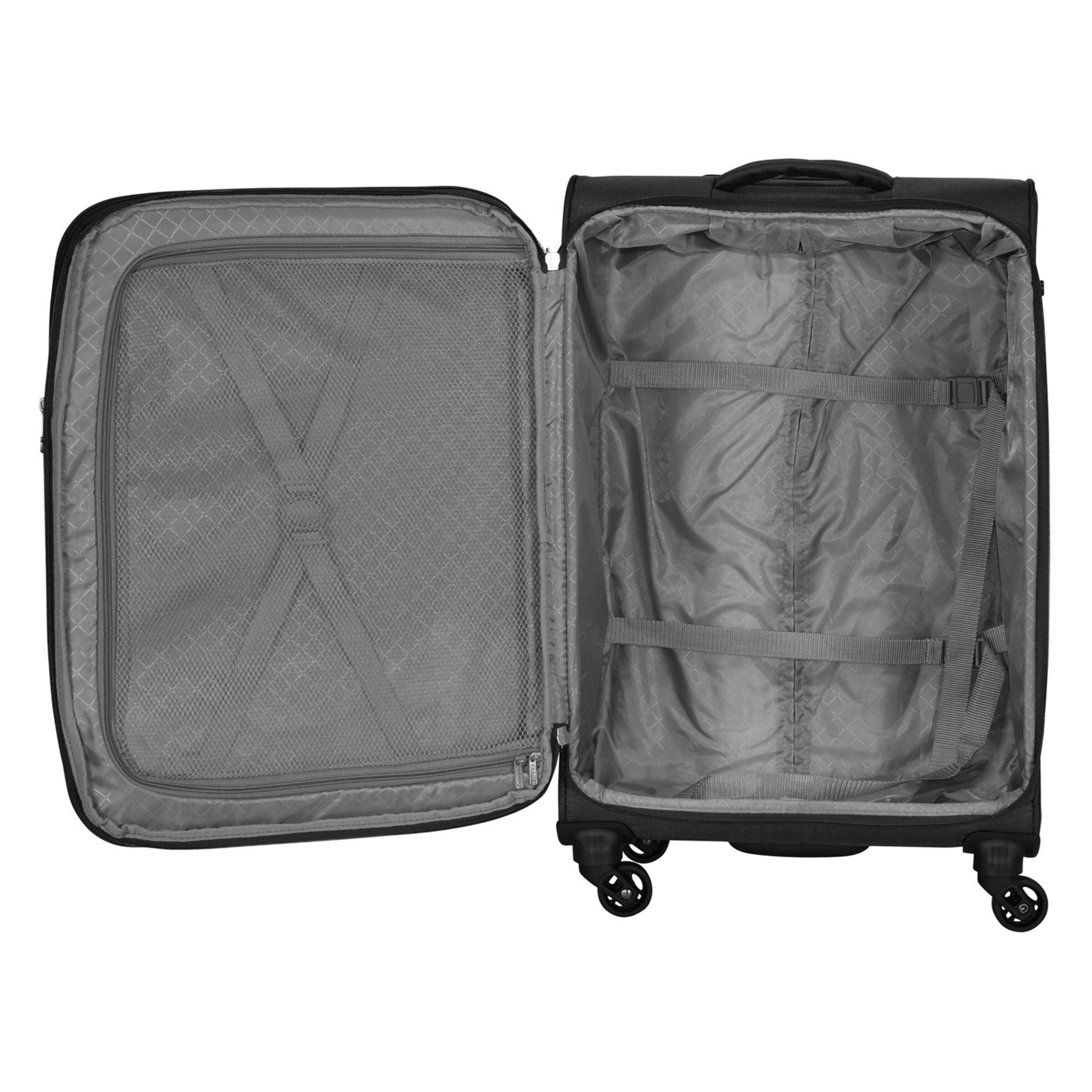 D&N Suitcase Set in Black